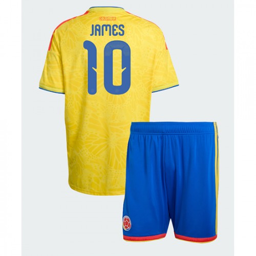 Dres Kolumbija James Rodriguez #10 Domaci za djecu SP 2026 Kratak Rukav (+ kratke hlače)